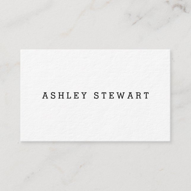 Basic Business Card (Front)
