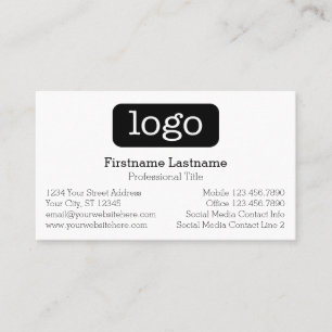 Basic Business Design Logo 7 Day Schedule Appointment Card