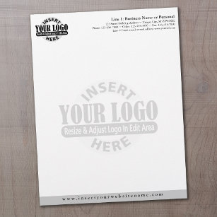 Basic Business Letterhead with WATERMARK