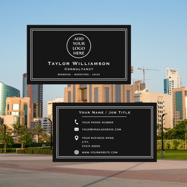 Basic Business Logo Corporate Professional Company Business Card (Creator Uploaded)