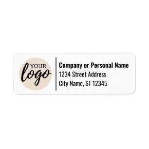 Basic Business Logo on Return Address