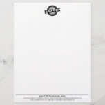 Basic Business Office Logo Top Contact Info Serif Letterhead<br><div class="desc">Add your logo and office information for a no-frills,  professional letterhead.
This design includes the logo at the top with all of the contact information on the bottom of the page. This is a classic design for business letterhead.</div>