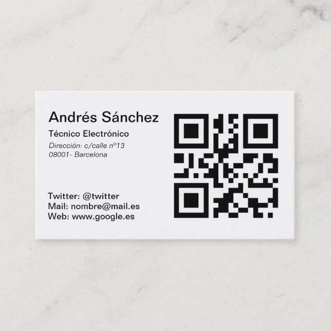 Basic calling card QR (Front)