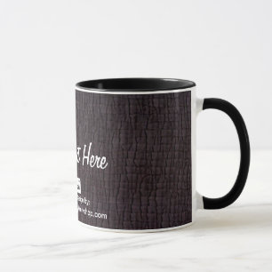 Basic Charcoal, Your Text Here Mug