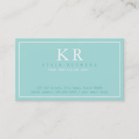 basic clean & clear turquoise blue presentation
