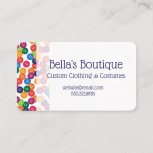 Basic Colour Buttons Business Card