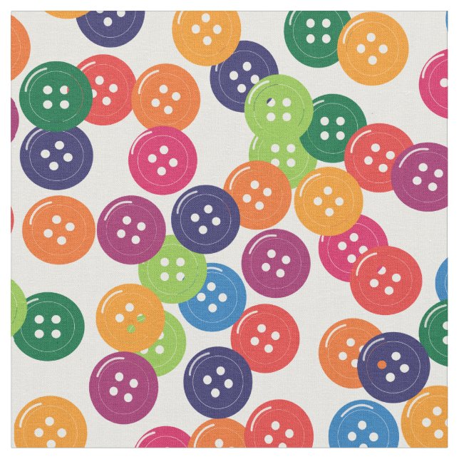 Basic Colour Buttons Fabric (Close Up)