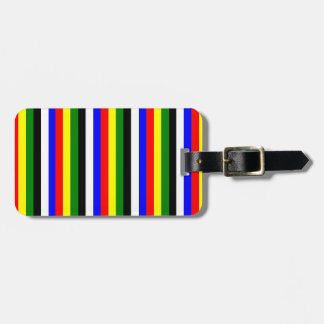 Basic Colours Stripe Luggage Tag