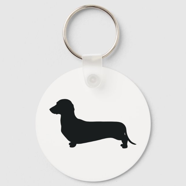 Basic Dachshund Keychain (Front)