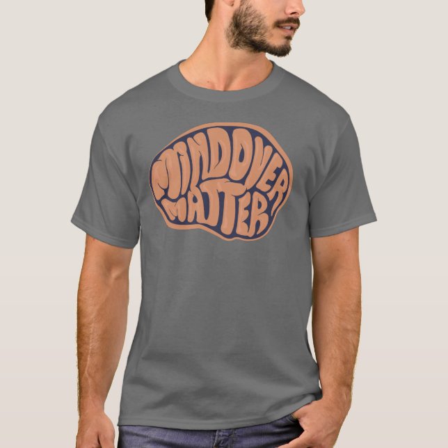 Basic Dark Mind Over Matter T with orange logo T-Shirt (Front)