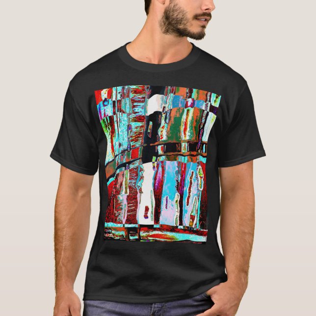Basic Dark T-Shirt – Collapse Reflection Abstract  (Front)