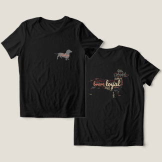 Basic Dark T-Shirt Dachshund Dog personality Tri-Blend Shirt