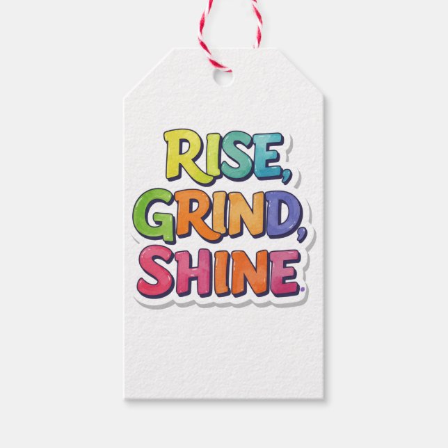 Basic Dark T-Shirt Gift Tags (Front)