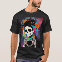 Basic Dark T-shirt (Halloween T-shirt with Skull a
