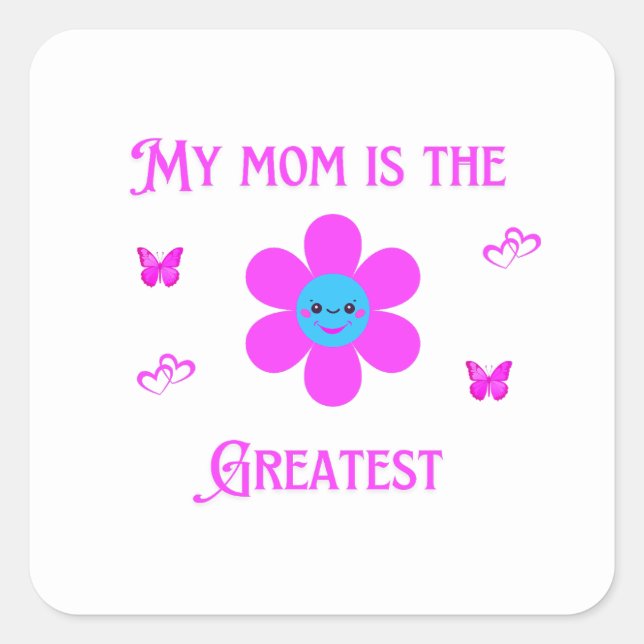 Basic Dark T-Shirt Square Sticker (Front)