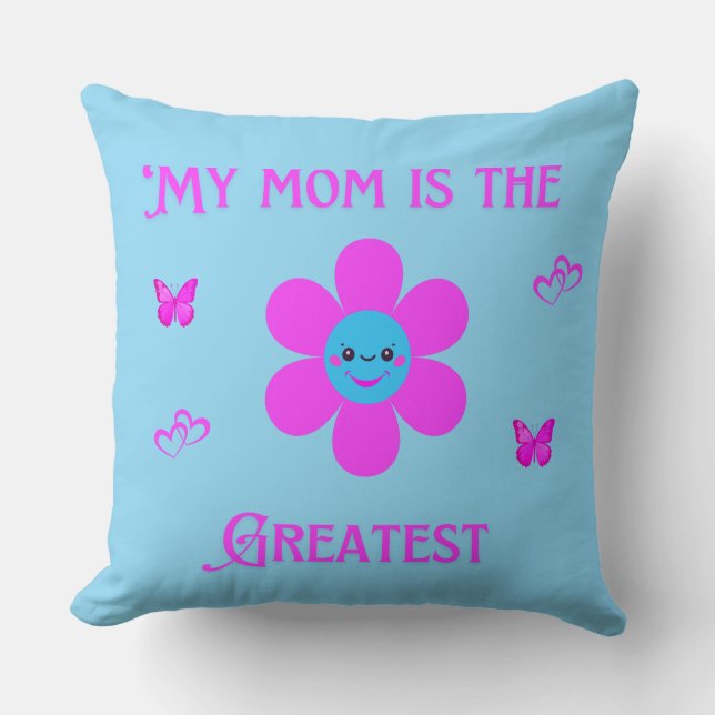 Basic Dark T-Shirt Throw Pillow (Front)