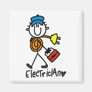 Basic Electrician Tshirts and Gifts Magnet