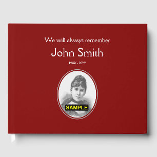 Basic & Elegant Funeral Guest Book