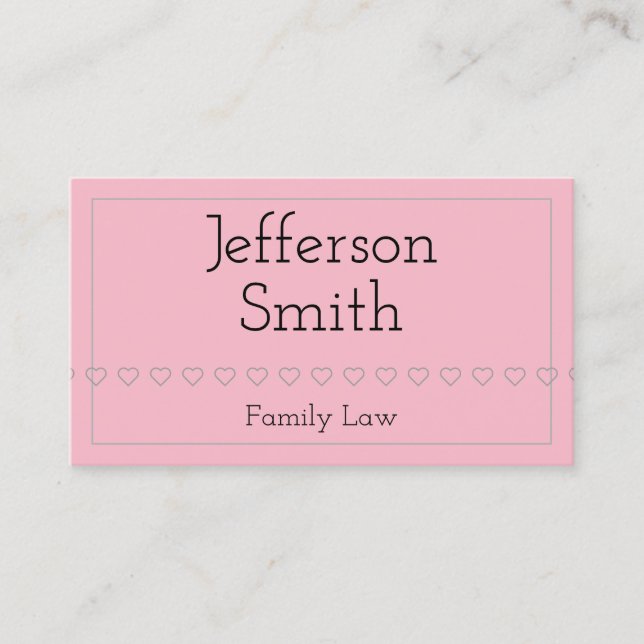 Basic Family Law Business Card (Front)