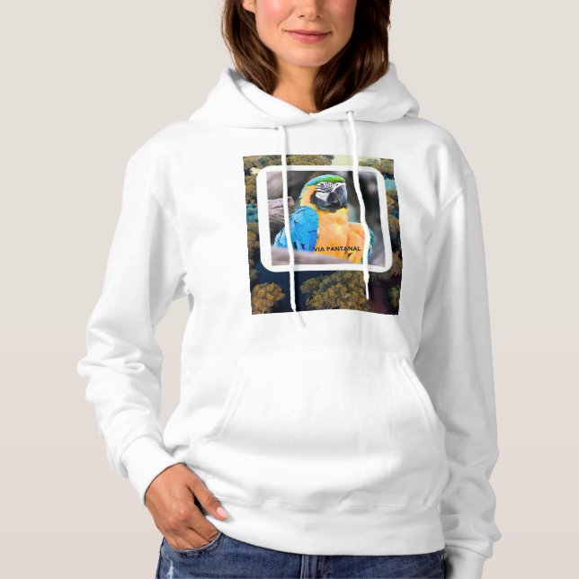 Basic Female Moletom with Arara hoodie (Front)