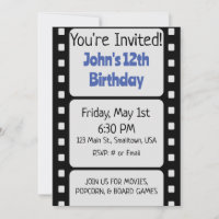 Basic Film Strip Invitation