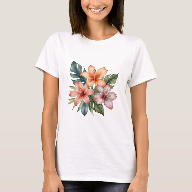 Basic Floral-6 Women's Shirt (Front)