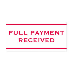 Basic "FULL PAYMENT RECEIVED" Rubber Stamp