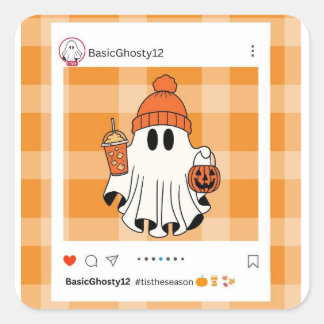"Basic Ghosty" Kiss-Cut Stickers