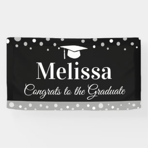 Basic Graduation Party Banner Custom Name