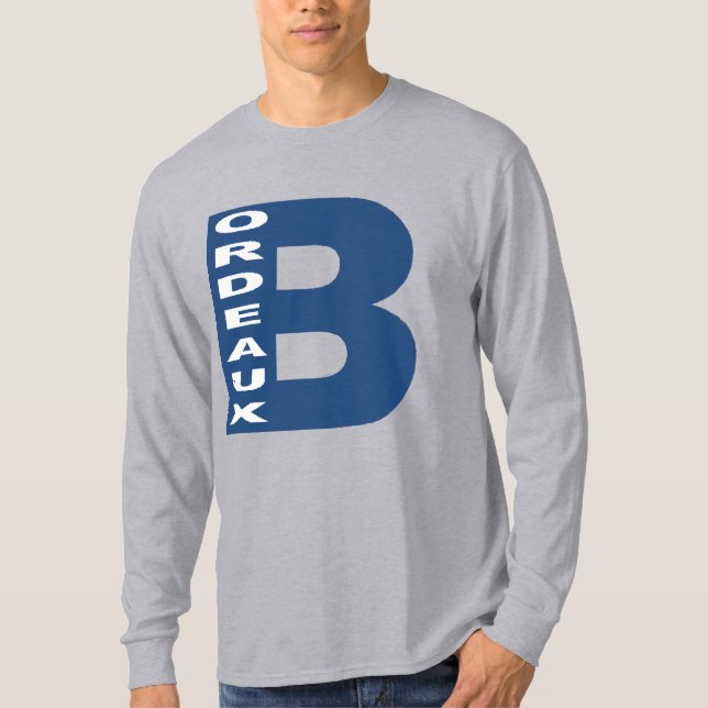 Basic Gray T-shirt Design BORDEAUX (Front)