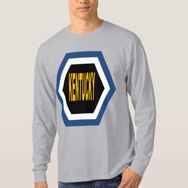 Basic Gray T-shirt for men KENTUCKY (Front)