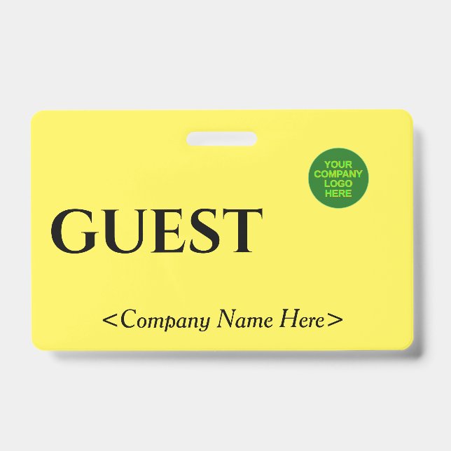 Basic "GUEST" Badge (Front)