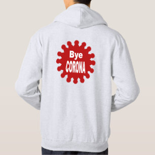Basic Hooded Sweatshirt Ash   back  Bye CORONA