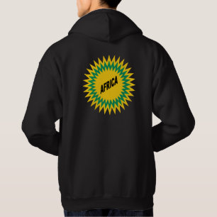 Basic Hooded Sweatshirt black back   SUN AFRICA