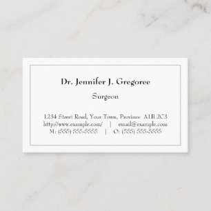 Basic, Humble, and Minimal Business Card
