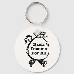 Basic Income For All Keychain