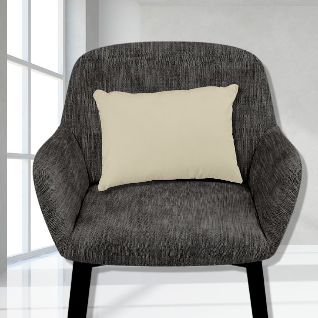 Basic Lite Beige Tan Sand Solid Colour 11x16 Accent Pillow (Creator Uploaded)