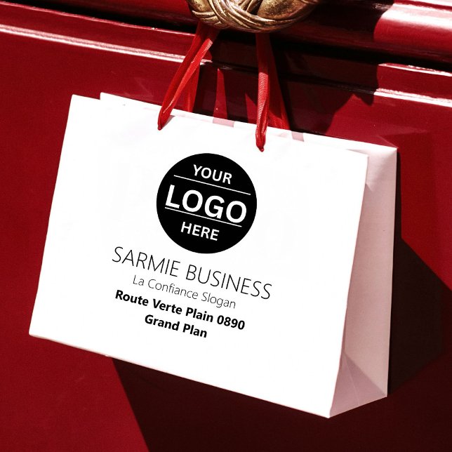 Basic Logo Custom Bag, Business or Shop Tote Bag (Creator Uploaded)