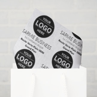 Basic Logo Custom Bag, Business or Shop Tote Bag Tissue Paper