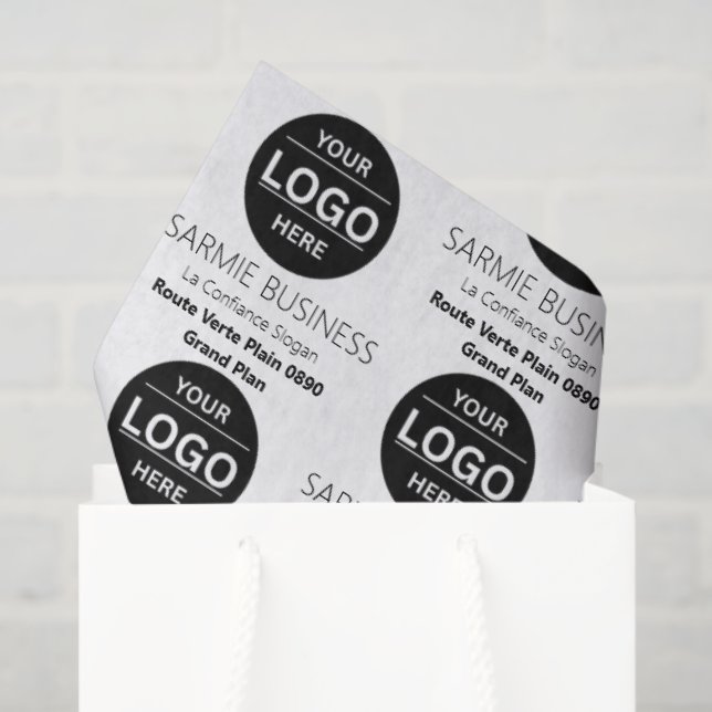Basic Logo Custom Bag, Business or Shop Tote Bag Tissue Paper (Gift Bag)
