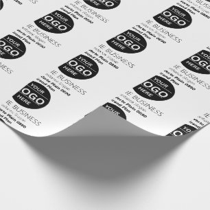 Basic Logo Custom Bag, Business or Shop Tote Bag Wrapping Paper