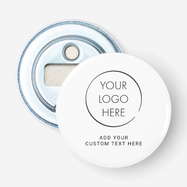 Basic Logo Custom, Business or Marketing Bottle Opener (Front)