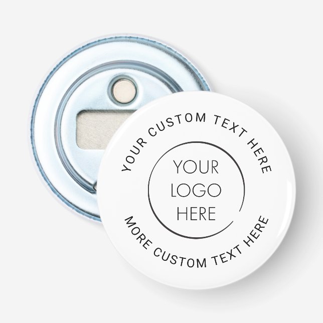 Basic Logo Custom, Business or Marketing Bottle Opener (Front)