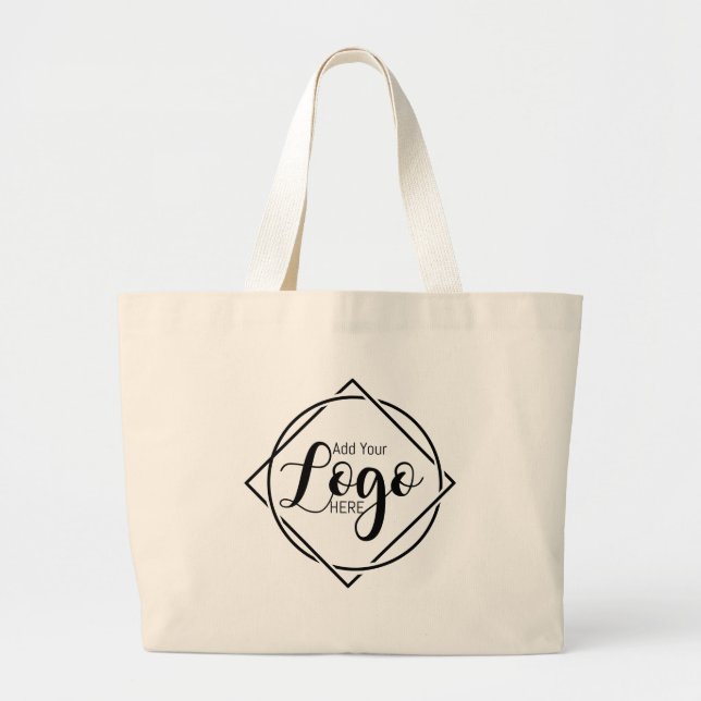 Basic Logo Custom Business Tote Bag | Personalised (Front)
