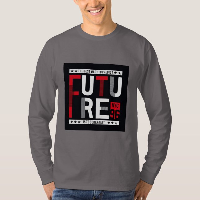 Basic Long Sleeve black T-Shirt (Front)