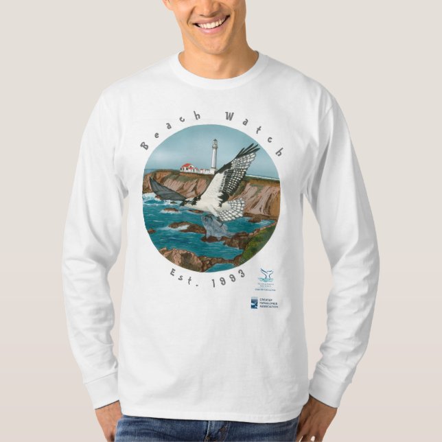 Basic LS T shirt with North Coast Osprey Front (Front)