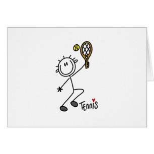 Basic Male Stick Figure Tennis Player