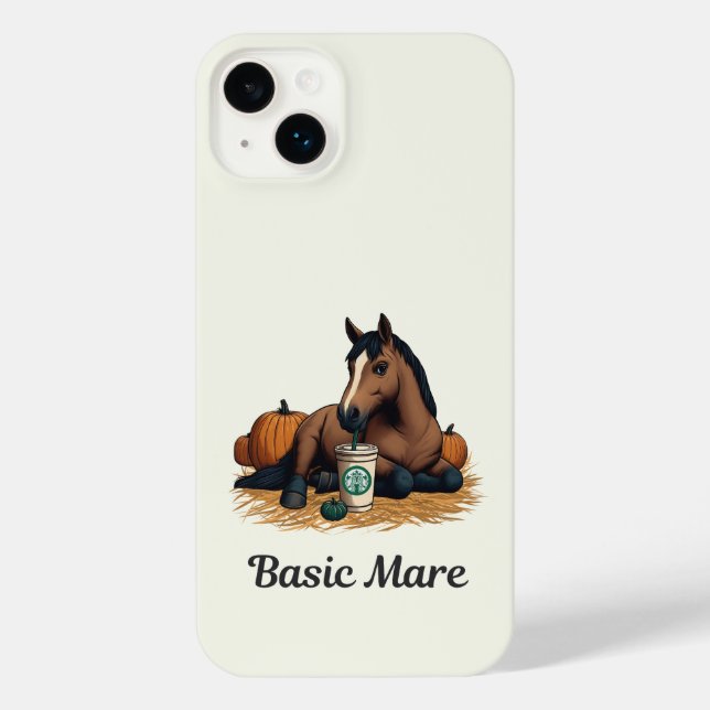 Basic Mare Phone Case | Fun Autumnal Fall Gift (Back)