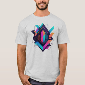 Basic Masculine Shirt Futurist Abstract-3
