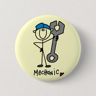 Basic Mechanic T-shirts and Gifts 2 Inch Round Button